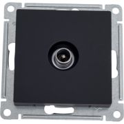 Розетка телевизионная оконечная TV AtlasDesign 1дБ механизм карбон SE ATN001091