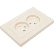 Розетка 2-м СП AtlasDesign 16А IP20 без заземл. защ. шторки в сборе беж. SE ATN000222