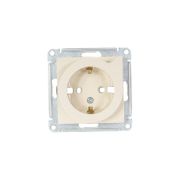 Розетка 1-м СП AtlasDesign 16А IP20 с заземл. защ. шторки с выталк. вилки механизм беж. SE ATN000247