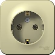 Розетка 1-м ОП Blanca 16А IP20 250В с заземл. без защ. шторок с изолир. пластиной беж. SE BLNRA010117