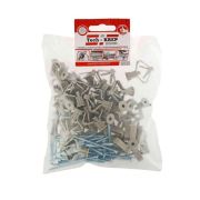 Дюбель для гипсокартона «бабочка» 10х50 с саморезом 4х60 (пакет) (уп.40шт) Zitar 126702