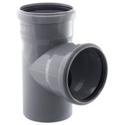 Тройник ВК ПП 110/110х87 сер. RTP 36574