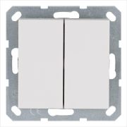Переключатель перекрестный 2-кл. 10А IP20 механизм бел. глянцевый Jasmart G3014W