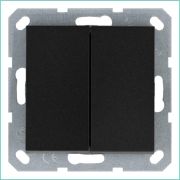 Переключатель проходной 2-кл. 10А IP20 механизм антрацит Jasmart G3022B