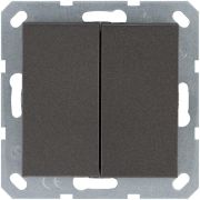 Кнопка 2-кл. 10А IP20 с переключающим контактом механизм мокко Jasmart G3020Z