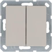 Кнопка 2-кл. 10А IP20 с переключающим контактом механизм тауп Jasmart G3020T