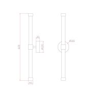 Светильник Jedi 10Вт IP20 бра настен. Freya FR6108WL-L10G