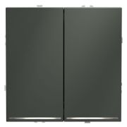 Выключатель 2-кл. СП S70 10А с подсветкой механизм титан Voltum VLS020206