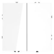 Переключатель проходной 2-кл. СП S70 10А механизм бел. глянцевый Voltum VLS020301