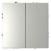 Переключатель проходной 2-кл. СП S70 10А механизм сталь Voltum VLS020305