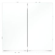 Переключатель проходной 2-кл. СП S70 10А с подсветкой механизм бел. матов. Voltum VLS020402