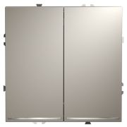 Переключатель проходной 2-кл. СП S70 10А с подсветкой механизм кашемир Voltum VLS020403