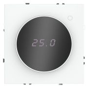 Терморегулятор электронный S70 с индикацией и датчиком для теплого пола механизм бел. матов. Voltum VLS070102