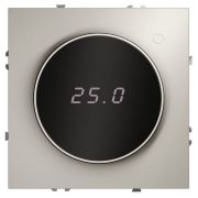 Терморегулятор электронный S70 с индикацией и датчиком для теплого пола механизм кашемир Voltum VLS070103