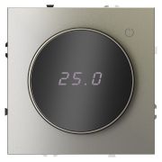 Терморегулятор электронный S70 с индикацией и датчиком для теплого пола механизм шелк Voltum VLS070104