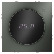 Терморегулятор электронный S70 с индикацией и датчиком для теплого пола механизм титан Voltum VLS070106