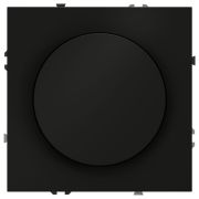 Светорегулятор поворотно-нажимной СП S70 600Вт механизм черн. матов. Voltum VLS070308