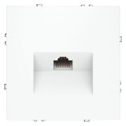 Розетка компьютерная 1-м СП S70 RJ45 кат.6 механизм бел. матов. Voltum VLS060102