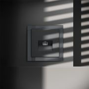 Розетка компьютерная 1-м СП S70 RJ45 кат.6 механизм графит Voltum VLS060107