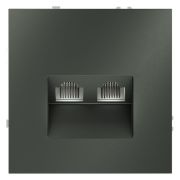 Розетка компьютерная 2-м СП S70 RJ45 + RJ45 кат.6 механизм титан Voltum VLS060206