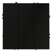 Выключатель 3-кл. СП S70 10А механизм черн. матов. Voltum VLS030108