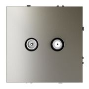 Розетка телевизионная оконечная TV + SAT 2-м СП S70 механизм шелк Voltum VLS060404