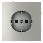 Розетка 1-м СП S70 16А с заземл. механизм сталь Voltum VLS040105