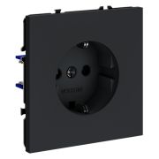 Розетка 1-м СП S70 16А с заземл. механизм графит Voltum VLS040107