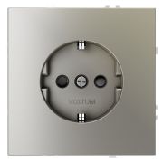 Розетка 1-м СП S70 16А с заземл. защ. шторки механизм шелк Voltum VLS040204