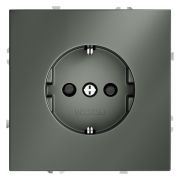 Розетка 1-м СП S70 16А с заземл. защ. шторки механизм титан Voltum VLS040206