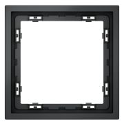 Рамка 1-м S70 пластик. графит Voltum VLS100107