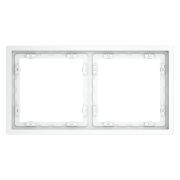 Рамка 2-м S70 пластик. бел. матов. Voltum VLS100202