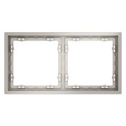 Рамка 2-м S70 пластик. кашемир Voltum VLS100203