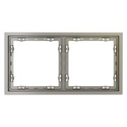 Рамка 2-м S70 пластик. шелк Voltum VLS100204