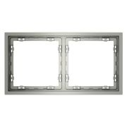 Рамка 2-м S70 пластик. сталь Voltum VLS100205