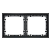 Рамка 2-м S70 пластик. графит Voltum VLS100207