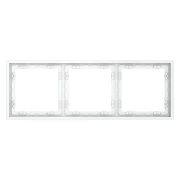 Рамка 3-м S70 пластик. бел. матов. Voltum VLS100302