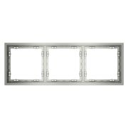 Рамка 3-м S70 пластик. сталь Voltum VLS100305