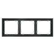 Рамка 3-м S70 пластик. графит Voltum VLS100307