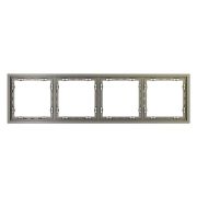 Рамка 4-м S70 пластик. шелк Voltum VLS100404