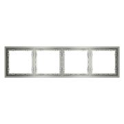 Рамка 4-м S70 пластик. сталь Voltum VLS100405