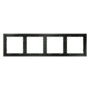 Рамка 4-м S70 пластик. титан Voltum VLS100406