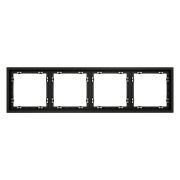 Рамка 4-м S70 пластик. черн. матов. Voltum VLS100408