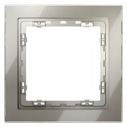 Рамка 1-м S70 стеклян. шелк Voltum VLS110104