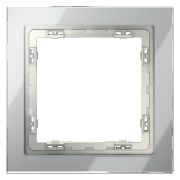 Рамка 1-м S70 стеклян. сталь Voltum VLS110105