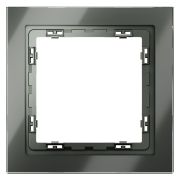 Рамка 1-м. S70 стеклян. титан Voltum VLS110106
