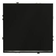 Переключатель проходной 1-кл. СП S70 10А с подсветкой механизм черн. матов. Voltum VLS010408