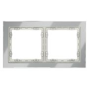 Рамка 2-м S70 стеклян. сталь Voltum VLS110205