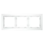 Рамка 3-м S70 стеклян. бел. матов. Voltum VLS110302