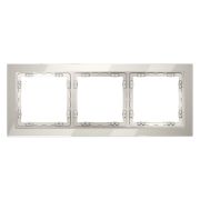 Рамка 3-м S70 стеклян. кашемир Voltum VLS110303